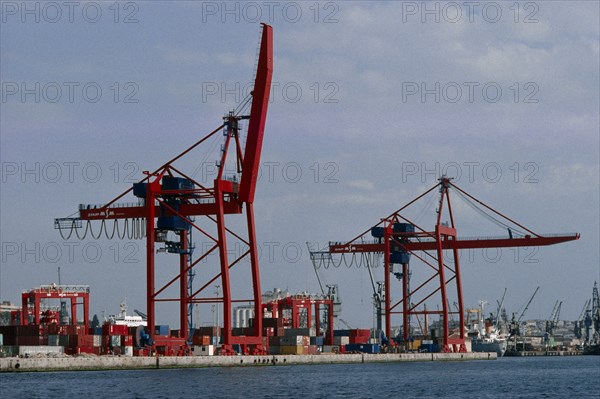 TURKEY, Istanbul, Container port in Haydarpasa.