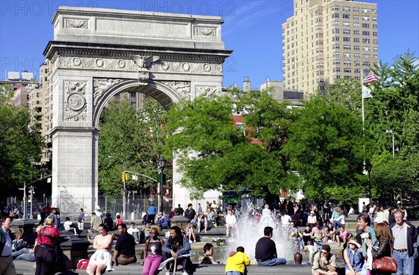 USA, New York State, New York City, Washington Square Park