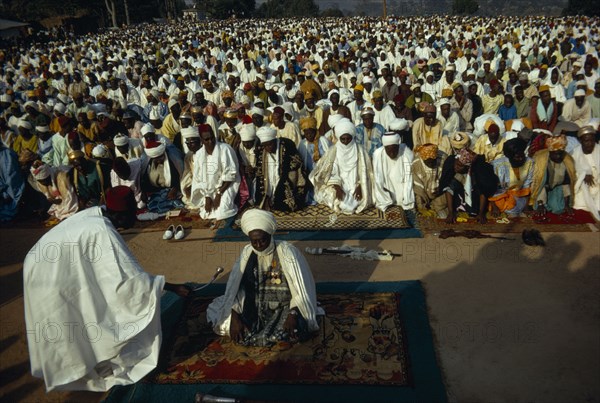 CAMEROON, Foumban, Muslim crowds gathered for Fete Foumban to mark the end of Ramadan.