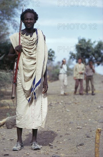 ETHIOPIA, Tribal People, A Tigray man.  The Tigray are highland farmers and tend to belong to the Ethiopian Orthodox Church.