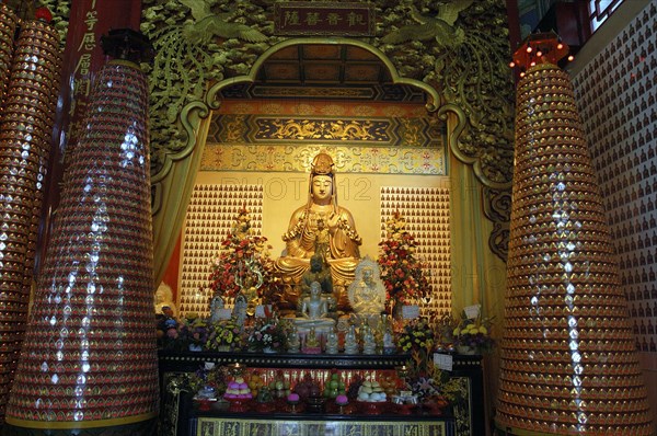 MALAYSIA, Kuala Lumpur, Chinatown, Shrine at a Chinese Temple