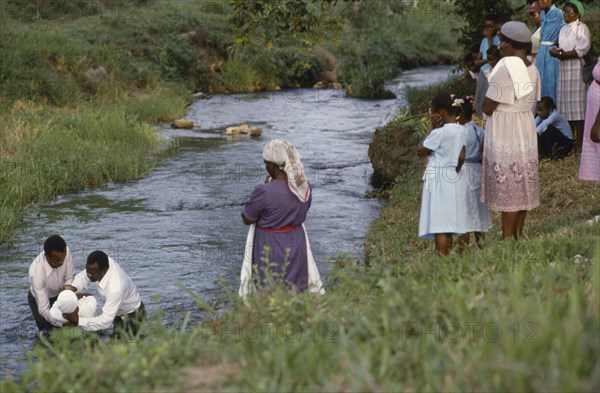 JAMAICA, Religion, River baptism.