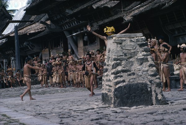 INDONESIA, Initiation, Nias Tribal Initiation Ceremony.