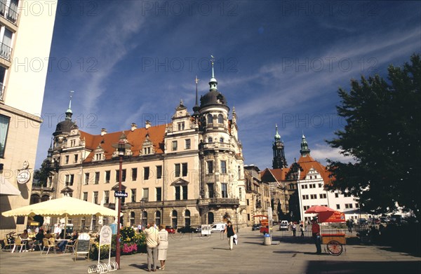 GERMANY, Sachsen, Dresden, General view of city street and architecture