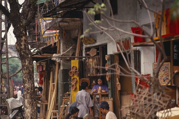 VIETNAM, North, Hanoi, Shop in the old French Quarter selling religious goods