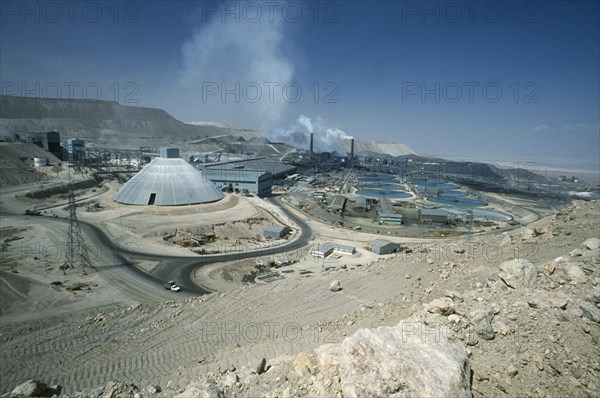 CHILE, Antofagasta, Chuquicamata, Processing and smelter plant which is the worlds largest open cast copper mine