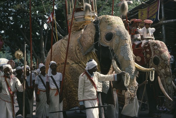 SRI LANKA, Kandy, Perahera annual festival procession and the Great Elephant Parade