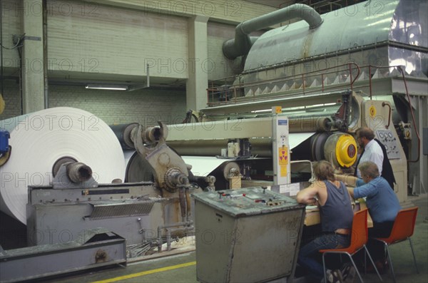 FINLAND, Turku-Pori, Rauma, Paper factory interior.