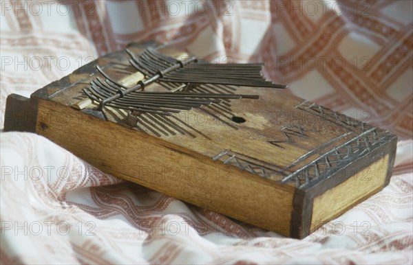 ZIMBABWE, Music, Traditional musical instrument.  Mbira thumb piano.