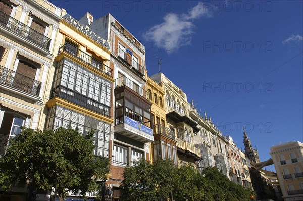 SPAIN, Andalucia, Seville, Typical dwellings