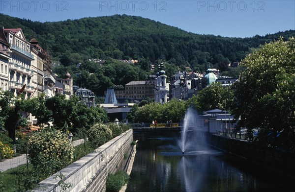 CZECH REPUBLIC, West Bohemia, Karlovy Vary, Resort noted for its mineral springs.  Name means Charles Town after Charles IV believed to have discovered the springs in 1347.