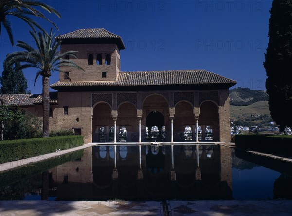 SPAIN, Andalucia, Granada, The Alhambra. Palace of the Maids general view