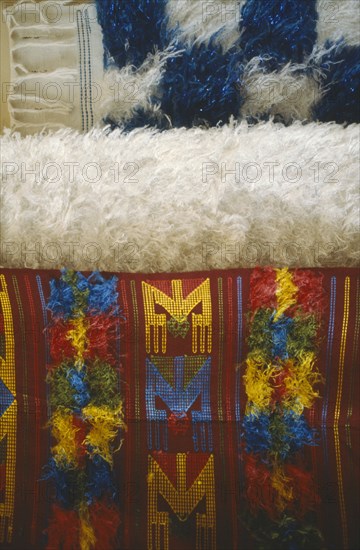 NIGERIA, Craft, Detail of Yoruba rugs