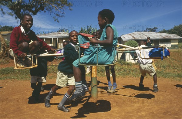 UGANDA, Kampala, Meugo Primary School where thirty per cent of pupils have been orphaned by AIDS