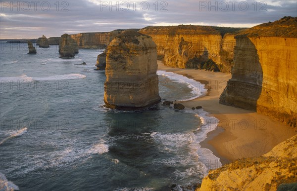 AUSTRALIA, Port Campbell N.P, The twelve Apostles coastal rock formations