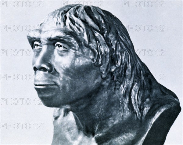 CHINA, Historical, Artists impression of head of Peking Man