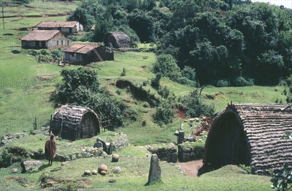 INDIA, Tamil Nadu, Toda village.