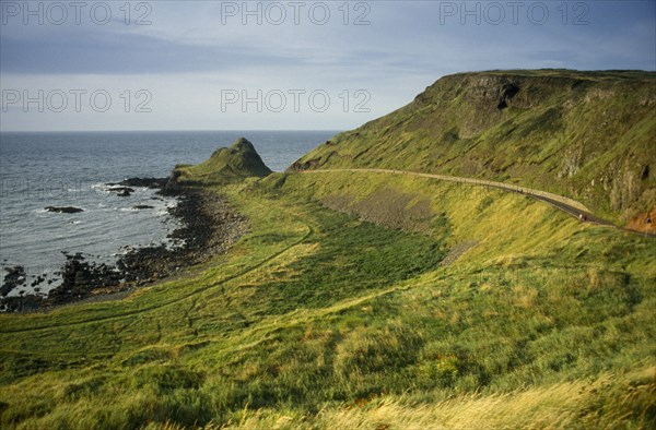 N. IRELAND, County Antrim, Coastline, Coastal landscape