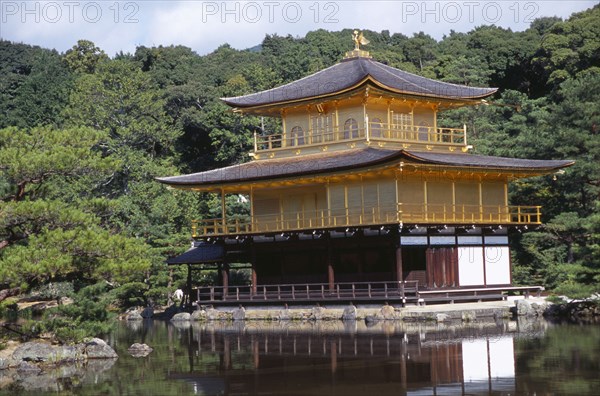 JAPAN, Honshu, Kyoto, Kinkaku Ji Temple aka the Golden Pavilion