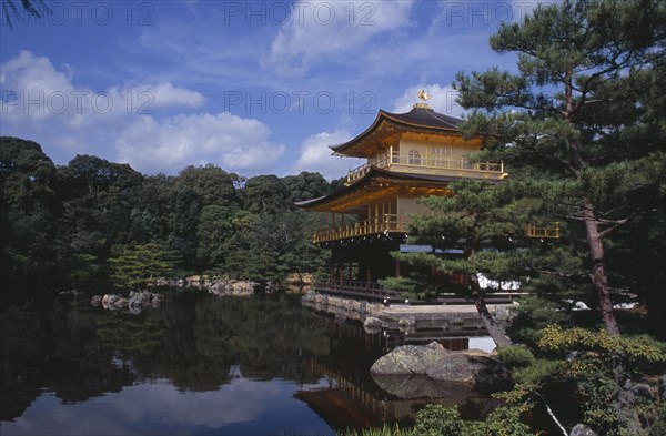 JAPAN, Honshu, Kyoto, Kinkaku Ji Temple aka the Golden Pavilion