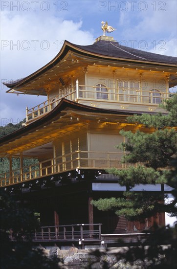 JAPAN, Honshu, Kyoto, Kinkaku Ji Temple aka the Golden Pavilion