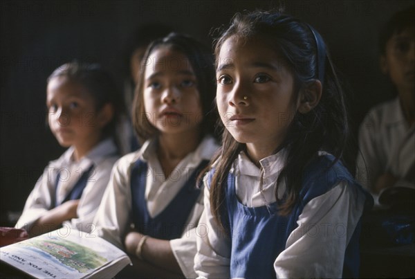 NEPAL, Dhulikhel, Children at primary school.