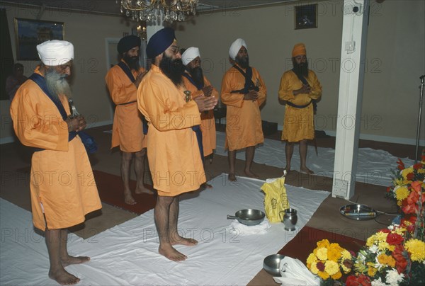 ENGLAND, Religion, Sikhism, Sikhs celebrating the Baisakhi