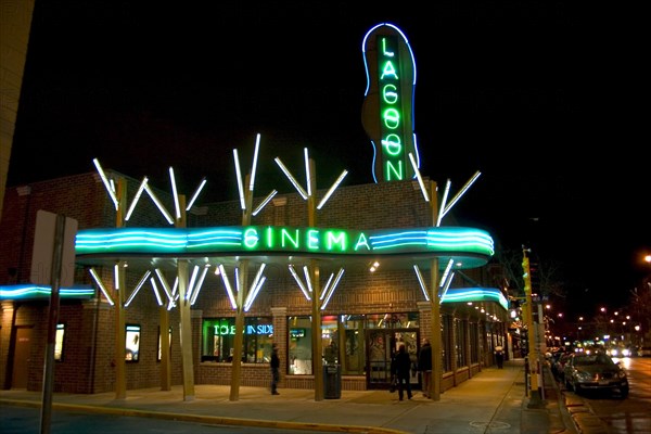 USA, Minnesota, Minneapolis, Lagoon Cinema is the largest art movie theater in the Twin Cities located in the fashionable Uptown area.