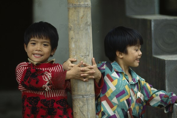 VIETNAM, North, Children, Two young boys near Hanoi.