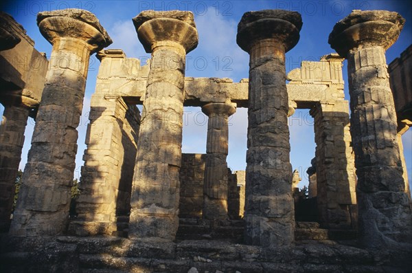 LIBYA, Cyrenaica, Cyrene, Temple of Zeus in ancient city founded c. 630 BC by a colony of Greeks of Thera and later an important Roman city.