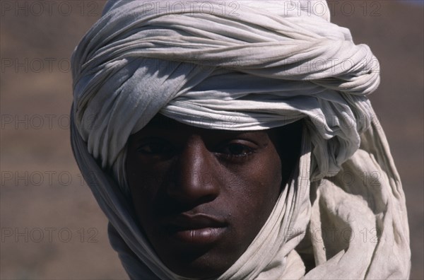 20062520 ALGERIA  Assekrem Portrait of nomadic shepherd in the Hoggar Mountains