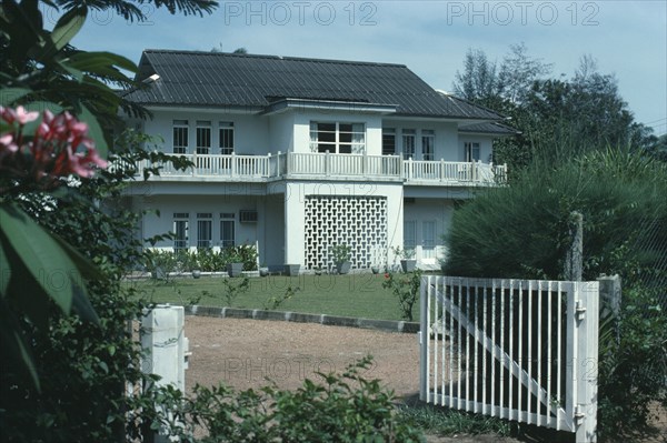 NIGERIA, Lagos, Middle class housing in city suburb.