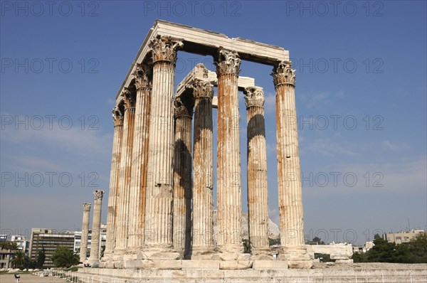 GREECE, Athens, Temple of Olympian Zeus built between 6th century BC and 131 AD.