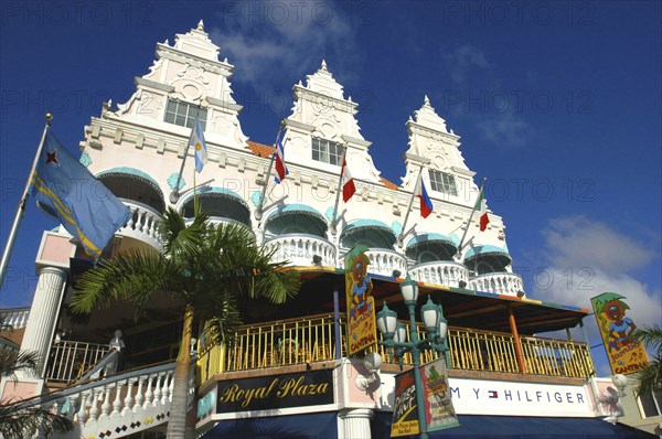 WEST INDIES, Dutch Antilles, Aruba, Oranjestad. Royal Plaza Mall in the downtown area