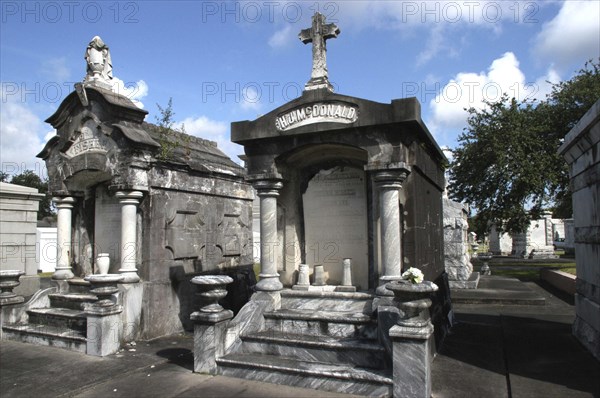 USA, Louisana, New Orleans, Graveyard vaults