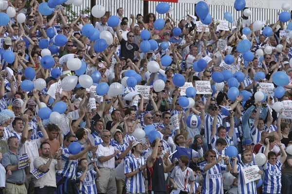 SPORT, Crowds, Brighton and Hove Albion supporters at the County Ground Swindon