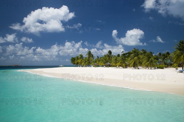 WEST INDIES, St Vincent & The Grenadines, Palm Island, The beach at Palm Island Resort