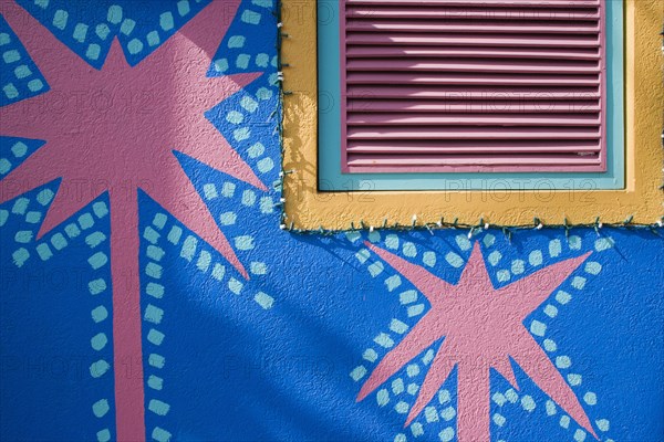 WEST INDIES, Barbados, St James, Angry Annies brightly decorated traditional Barbadian food restaurant and bar in Holetown