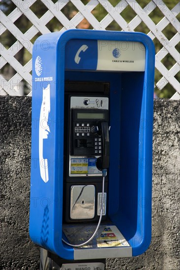 WEST INDIES, Barbados, St James, Cable And Wireless payphone in Holetown