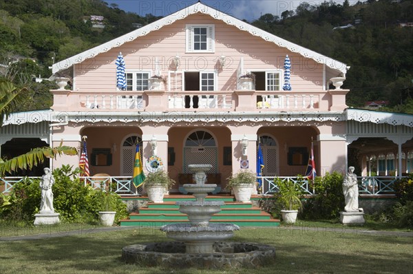 WEST INDIES, St Vincent & The Grenadines, Bequia, "The restored Plantation House Resort in Port Elizabeth is a combination of cabanas, suites and hotel rooms. It is the sister property of the Hotel Ristorante Claudio on the Italian Riviera, named after the owner of both, Claudio Pasquarelli"