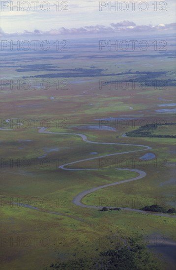 COLOMBIA, Casanare, Llanos wetlands during rainy season.