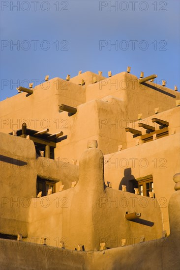 USA, New Mexico, Santa Fe, The adobe Pueblo Revival style Inn and Spa on Loretto