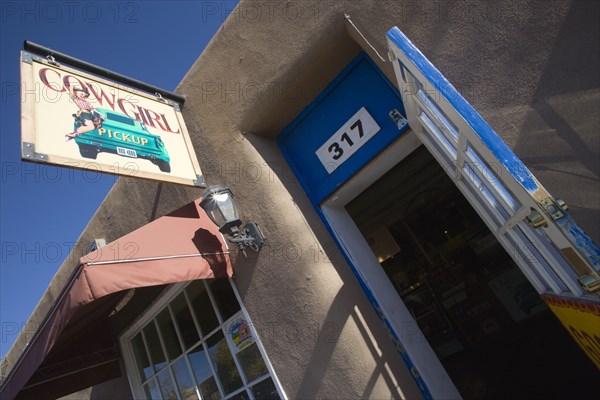 USA, New Mexico, Santa Fe, The Cowgirl Cafe Pickup or take way shop