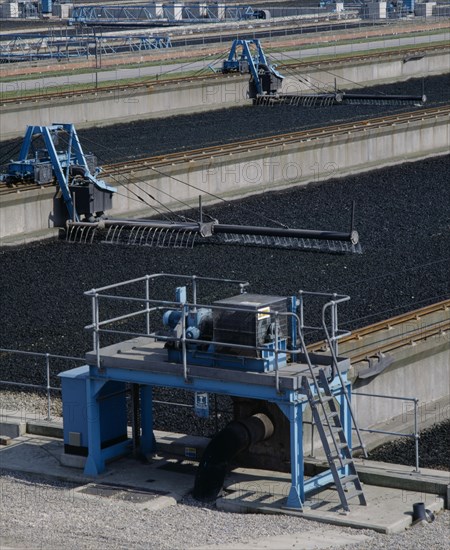 ENVIRONMENT, Sewage, View across machinery in Leeds Water Treatment Plant