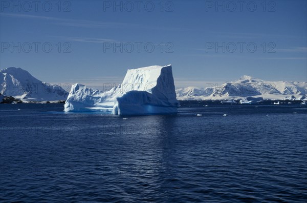 ANTARCTICA, Peninsula Region, Icebergs and deep blue water