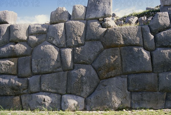 PERU, Cusco, Sacsahuaman, Ruins in Inca city