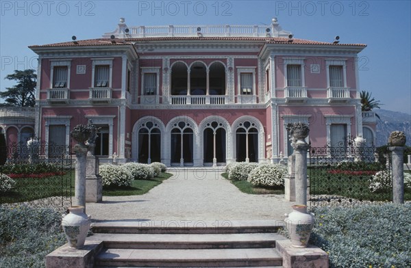 FRANCE, Provence Cote d Azur, Antibes, Exterior of Musee Ile de France founded by Madame Ephrussi Rothschild