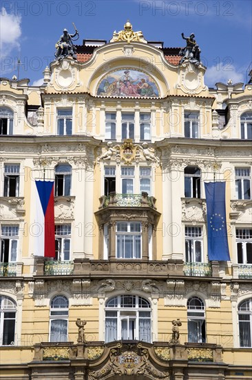 CZECH REPUBLIC, Bohemia, Prague, The Art Nouveau Ministry of Local Development in the Old Town designed by architect Osvald Polivka in 1898