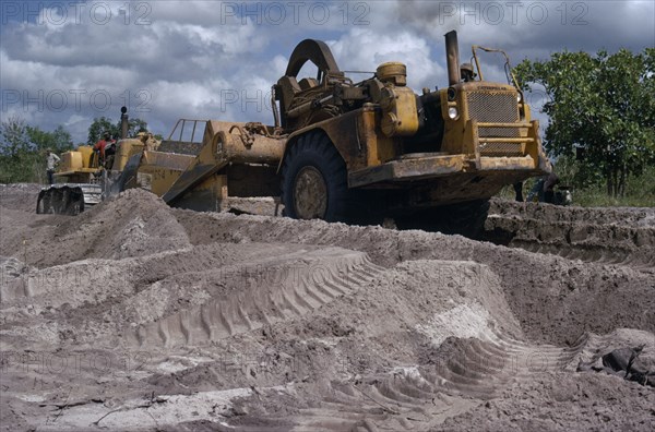 TANZANIA, Construction, Road building machinery.