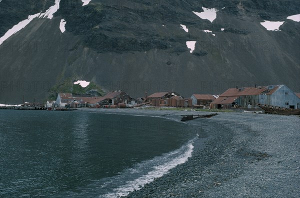 ANTARCTICA, South Georgia, Stromness, Abandoned whaling station